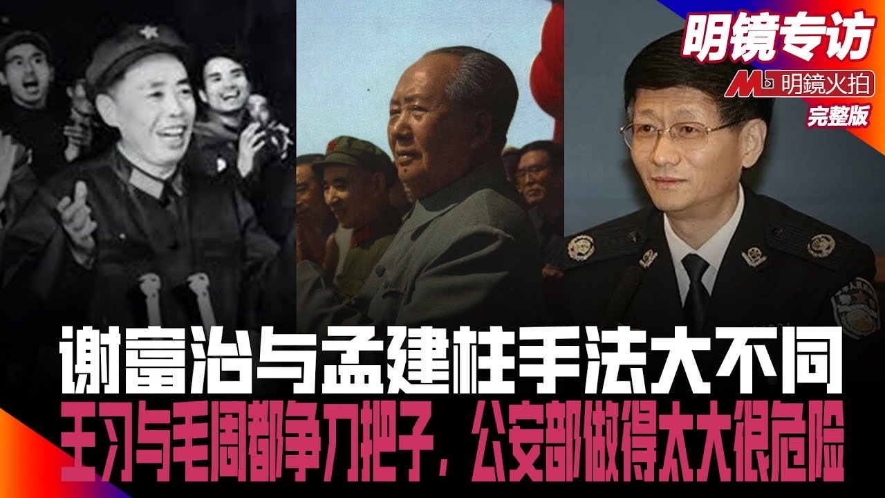 谢富治与孟建柱手法大不同，公安部做得太大很危险！王岐山与习近平争刀把子；罗瑞卿被拿下原因首次破解：周恩来掌握刀把子，毛泽东一生被制约｜明镜专访完整版（高光俊、何频）