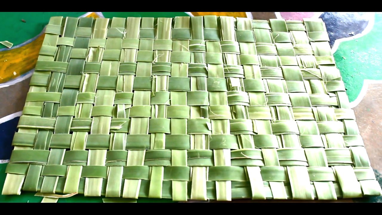 How to Make Mat with Palm Tree Leaves