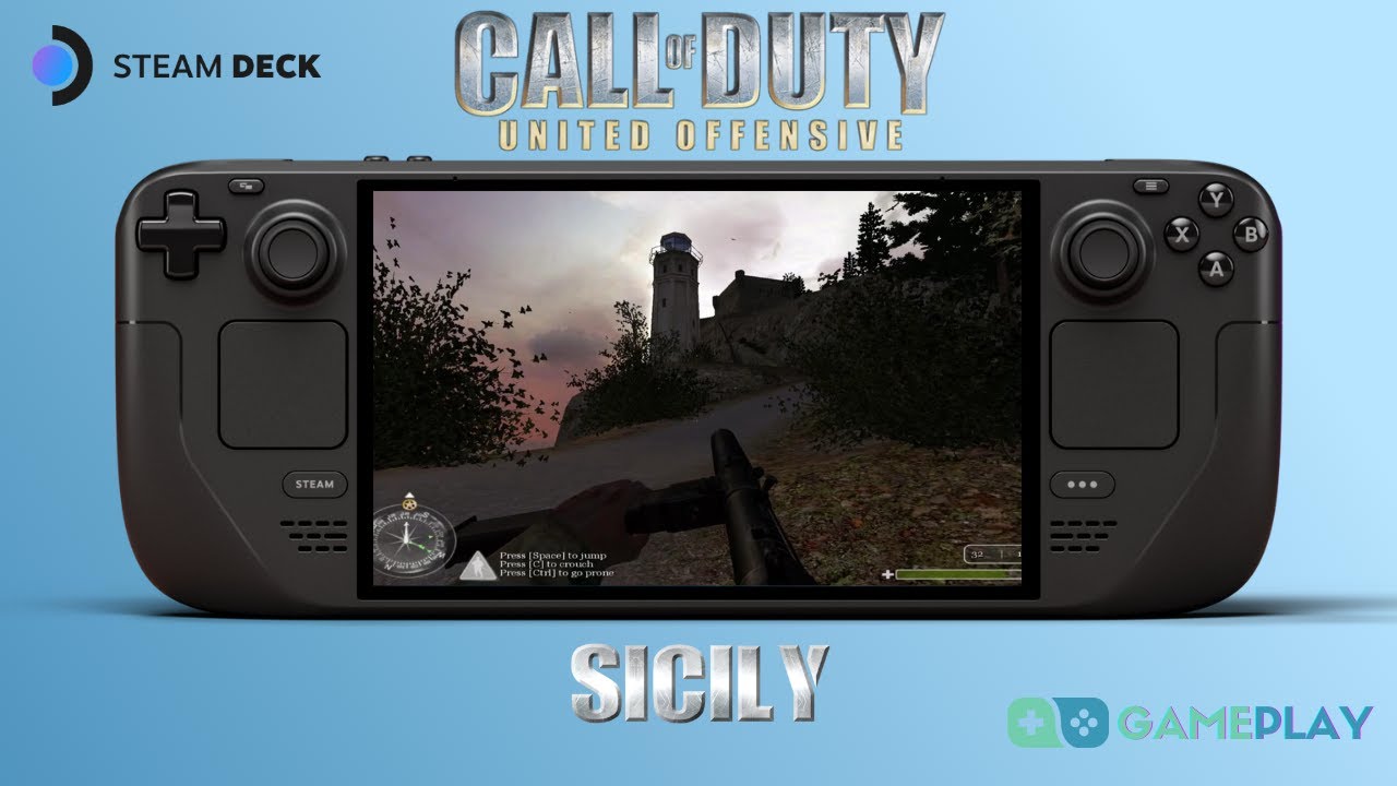 Call of Duty United Offensive Sicily Steam Deck Gameplay Full Walkthrough