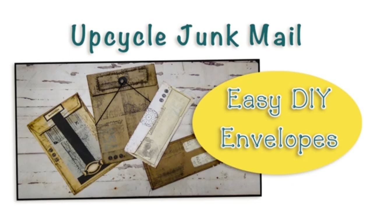 Upcycle Junk Mail| Easy DIY Envelopes: Behind the Doors Journal