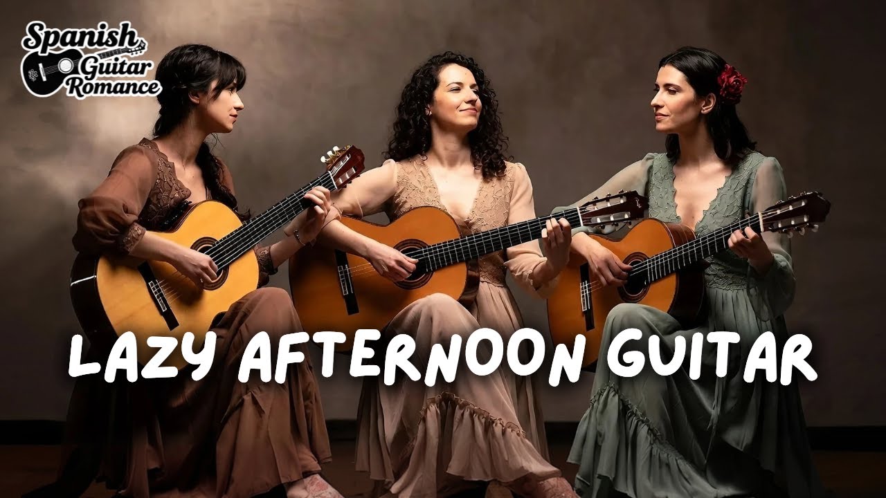 Lazy Afternoon Guitar • 1 Hour Spanish Guitar Trio Instrumental for Relaxation & Calm