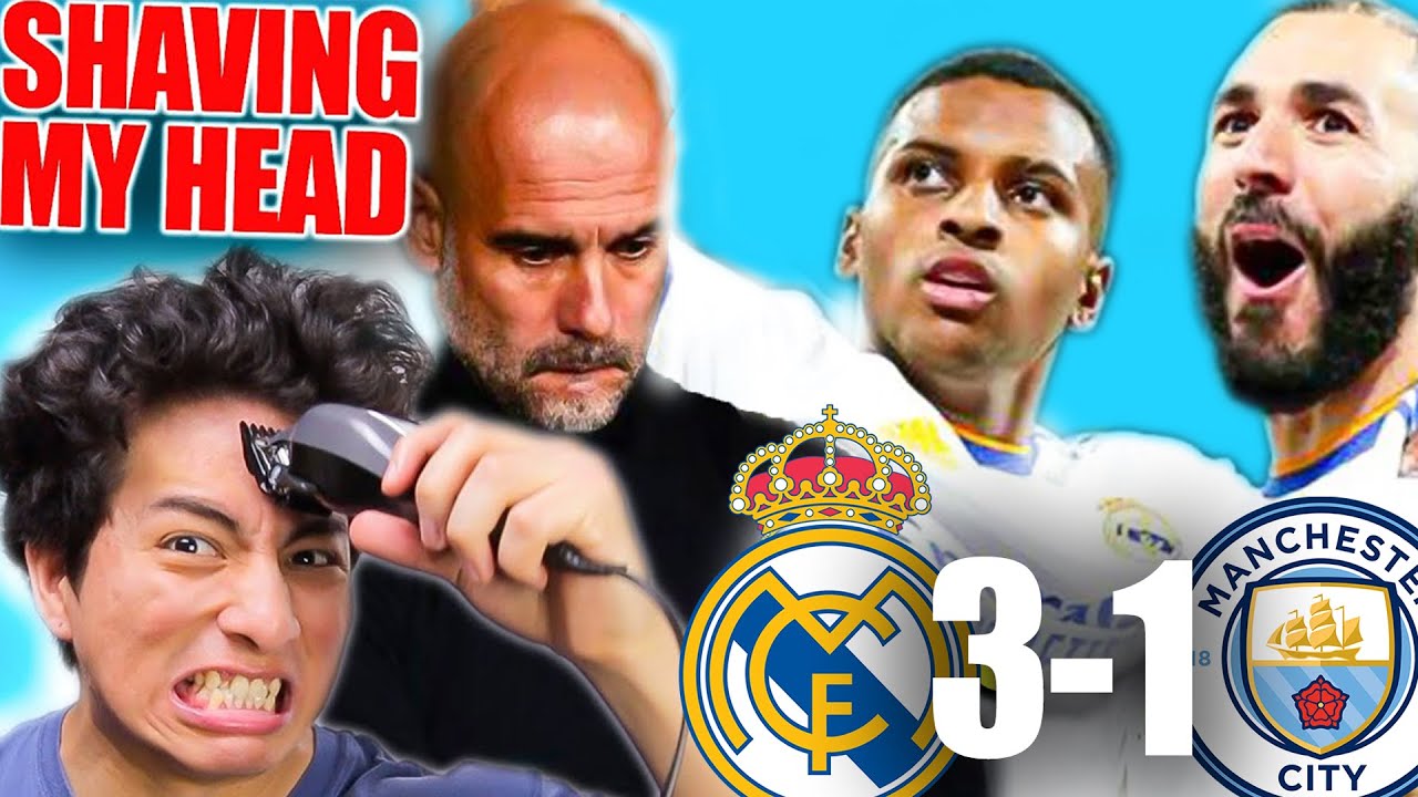 I promised to shave my head if Madrid eliminates Manchester City and.....