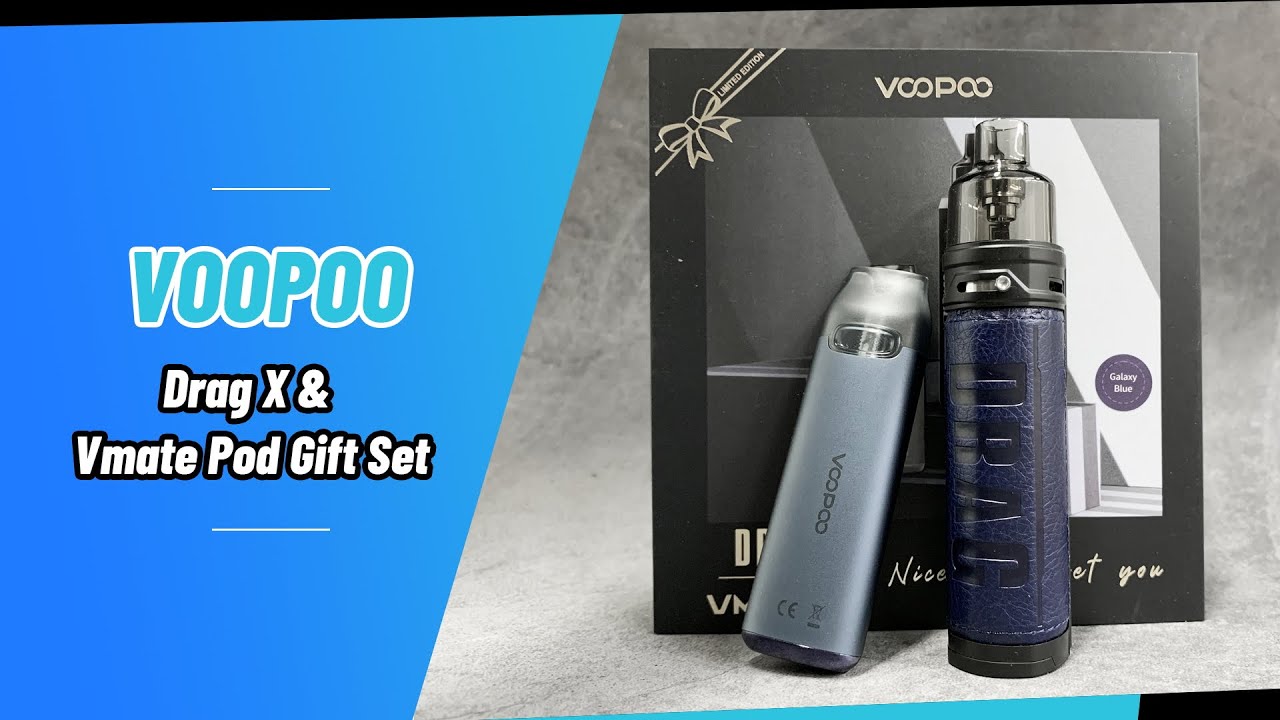 VOOPOO Drag X & Vmate Pod Gift Set Unboxing | Vapesourcing