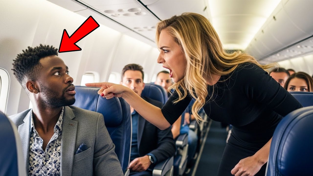 Woman Insults Black Passenger for His Seat — She Freezes When He Says, “I Own This Airline.”