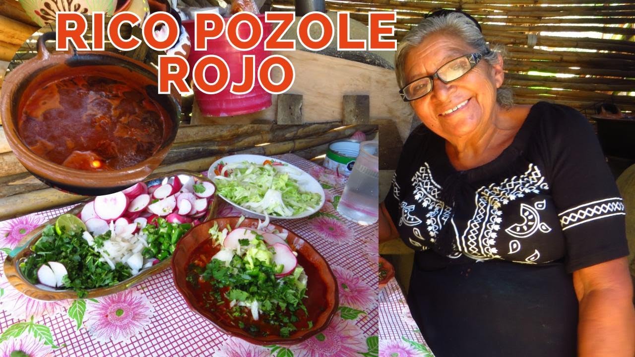 POZOLE ROJO CON CARNE DE PUERCO - Fácil de preparar y muy delicioso