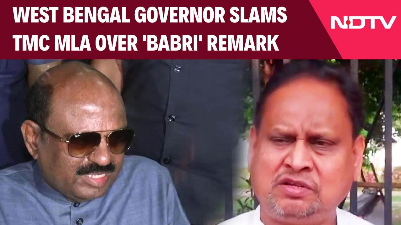 Babri Masjid Row | West Bengal Governor Slams TMC MLA Over 'Babri' Remark