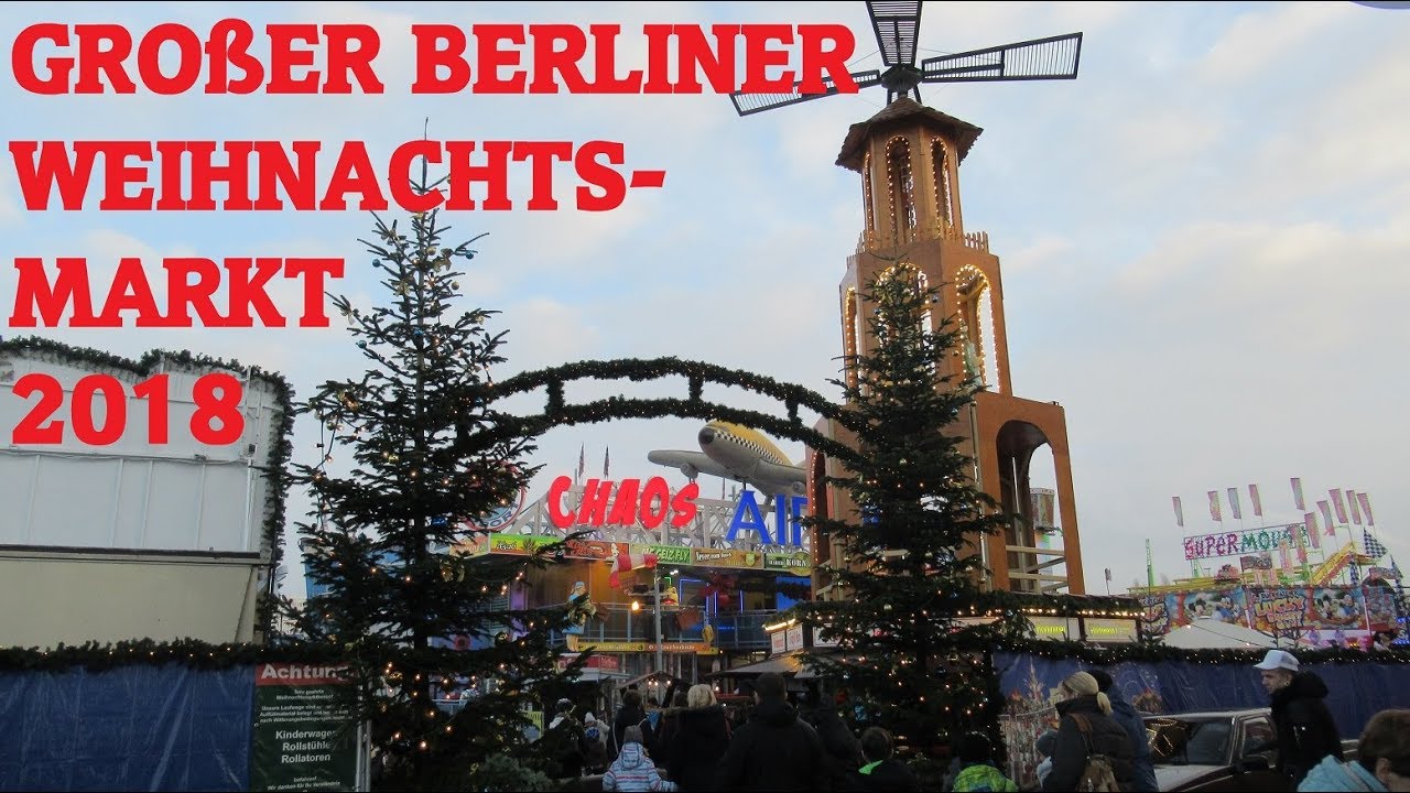Großer Berliner Weihnachtsmarkt An der Allee 2018 - Rundgang mit allen Attraktionen