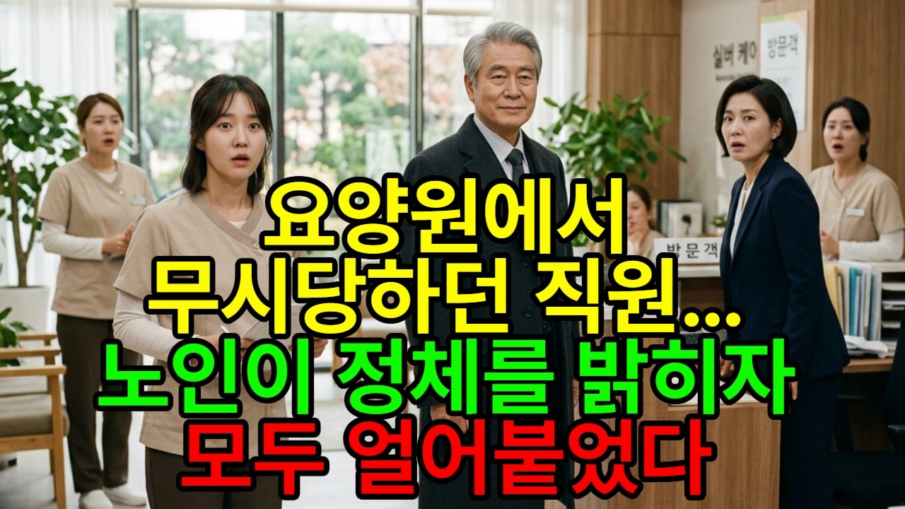 요양원에서 무시당하던 직원... 노인이 정체를 밝히자 모두 얼어붙었다 #감동사연 #인생이야기 #사람이먼저다 #요양원이야기 #인생교훈