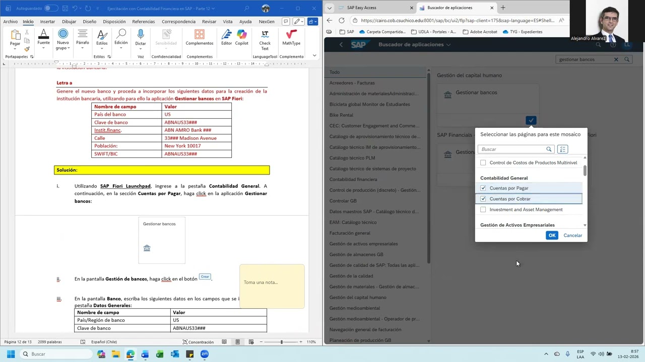 Parte 12 - Ejercicio 01 - Utilización de SAP Versión 4.2 - Contabilidad Financiera