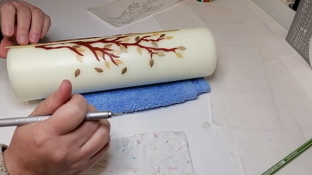 Make candles yourself - Make a memorial candle yourself DIY memorial candle