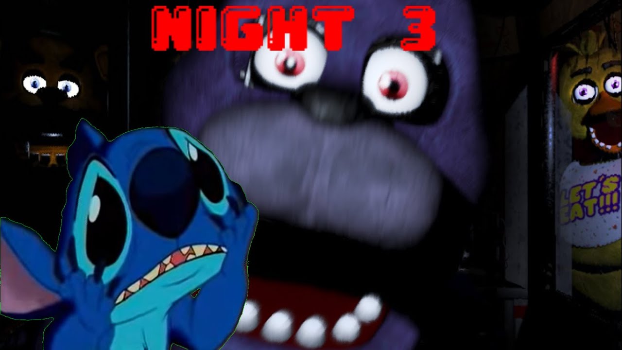 CHICA ATTACKS STITCH! | Stitch plays Five Nights At Freddy’s | Night #3