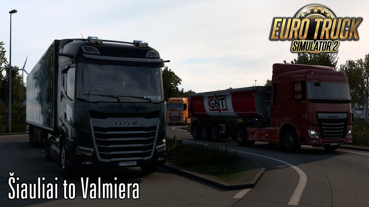 &Scaron;iauliai to Valmiera - #XmasToysOfYesteryear - DAF XF 2021 - Euro Truck Simulator 2