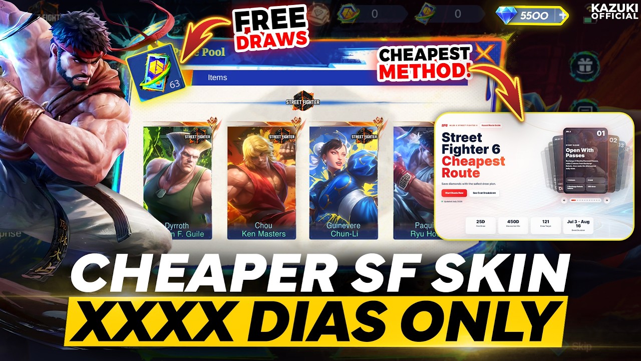 CHEAPEST WAY TO GET ANY STREET FIGHTER SKINS! Xxx DIAMONDS BEST GUIDE