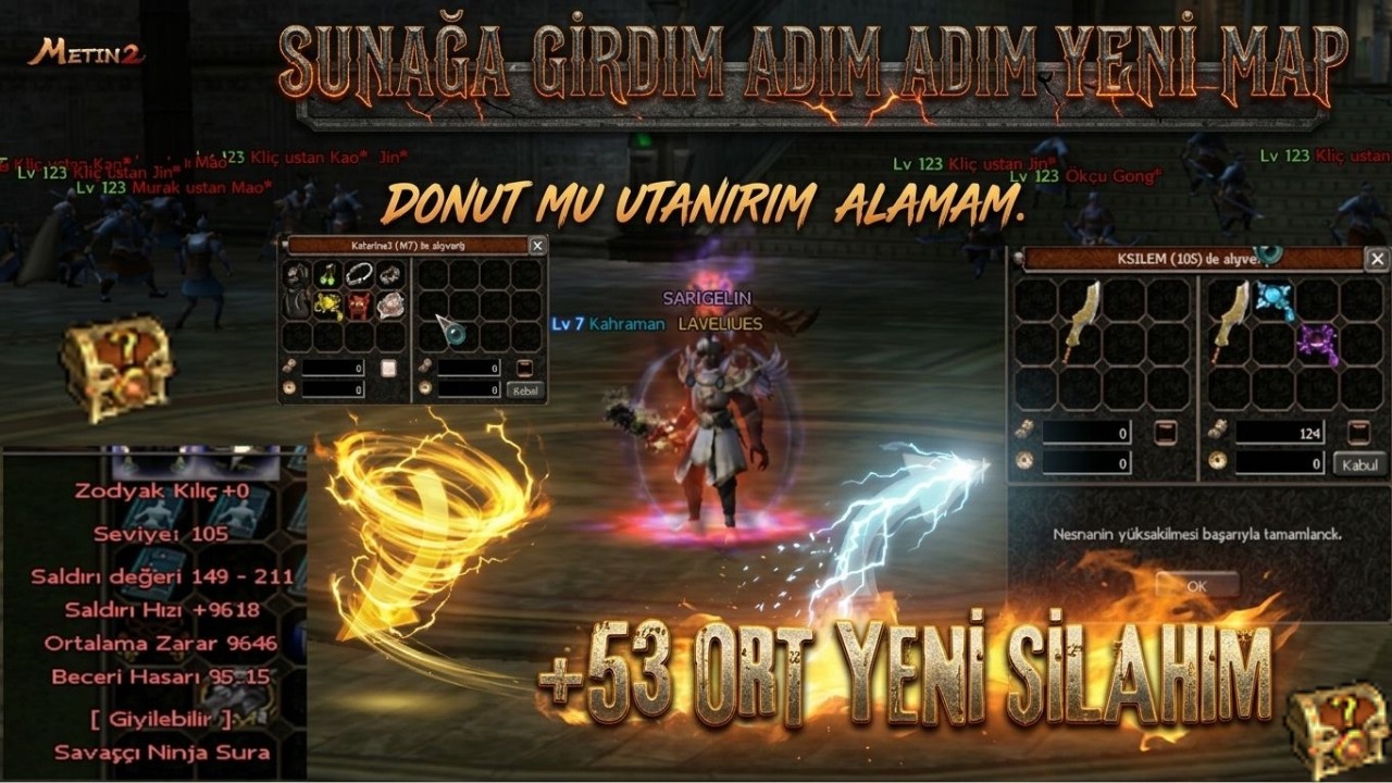 +53 ORT SİLAH 🔥İZLEYİCİMDEN DONUT 🎁 SUNAĞA GİRDİM✅ BOL İ&Ccedil;ERİK METİN2 TR LUCİFER 6 #metin2tr #metin2