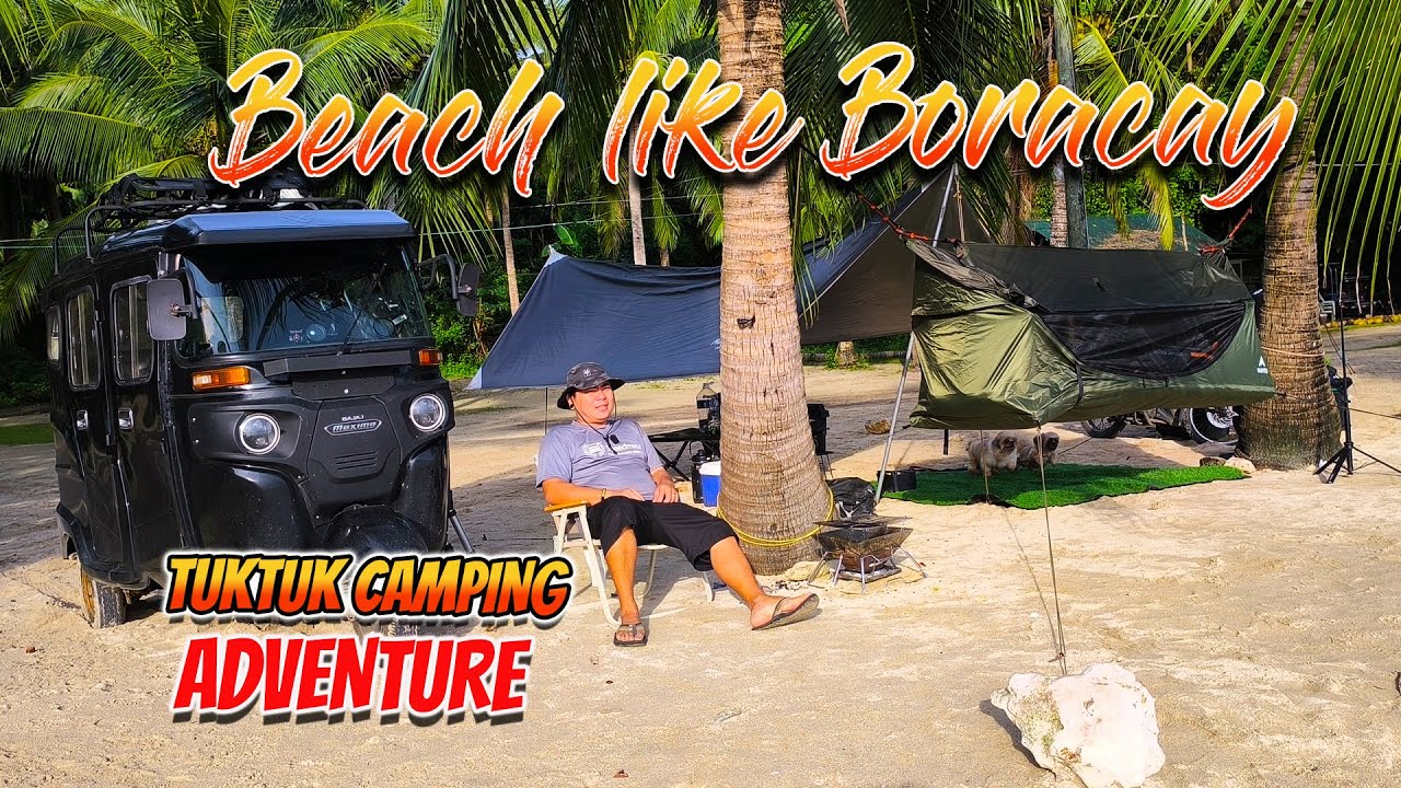 TUKTUK BEACH CAMPING IN BORAWAN | FAST AND EASY CAMPING SETUP WITH HAVEN HAMMOCK TENT