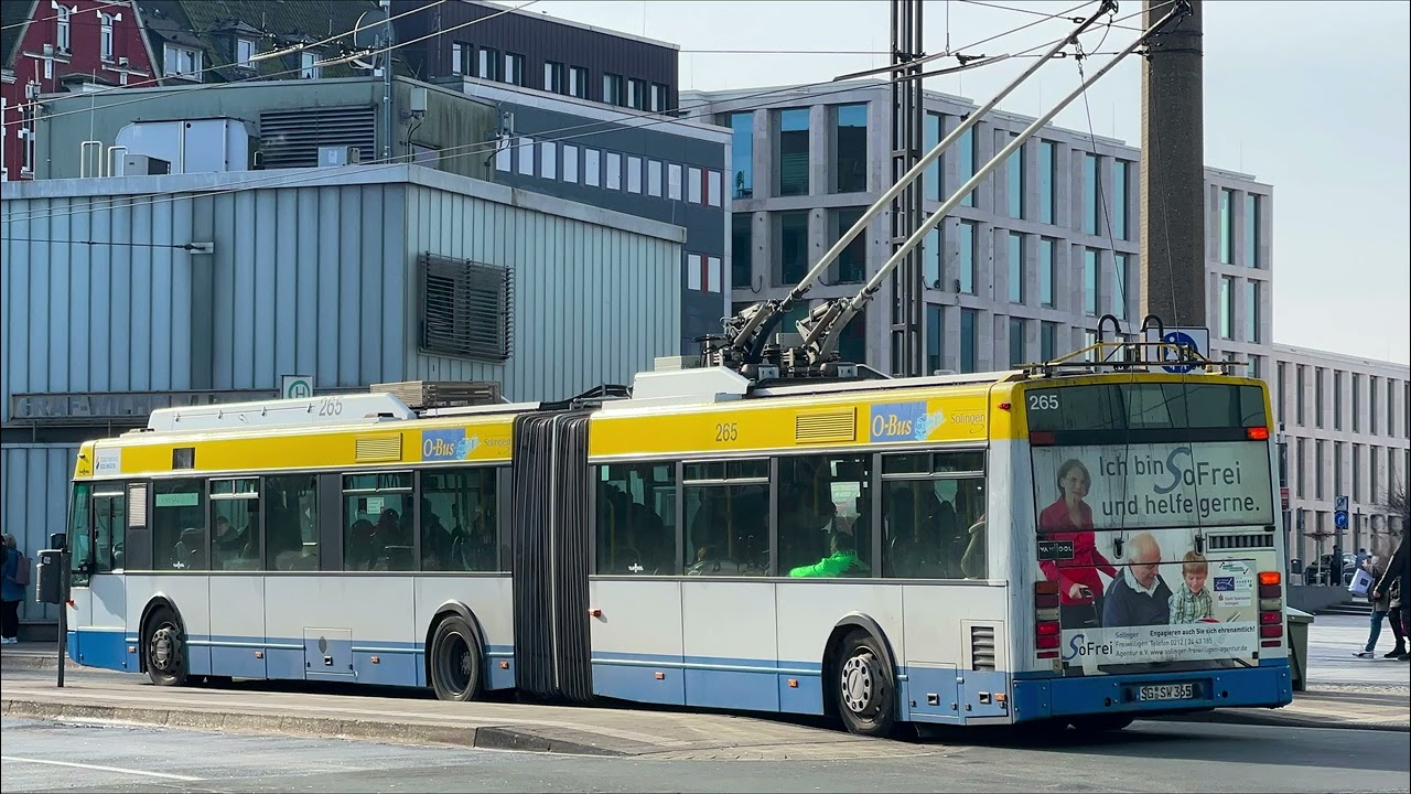 #472 Van Hool/Kiepe AG 300 T (Baujahr 2002) |Oberleitungsbus in Solingen [Sound Mitfahrt]