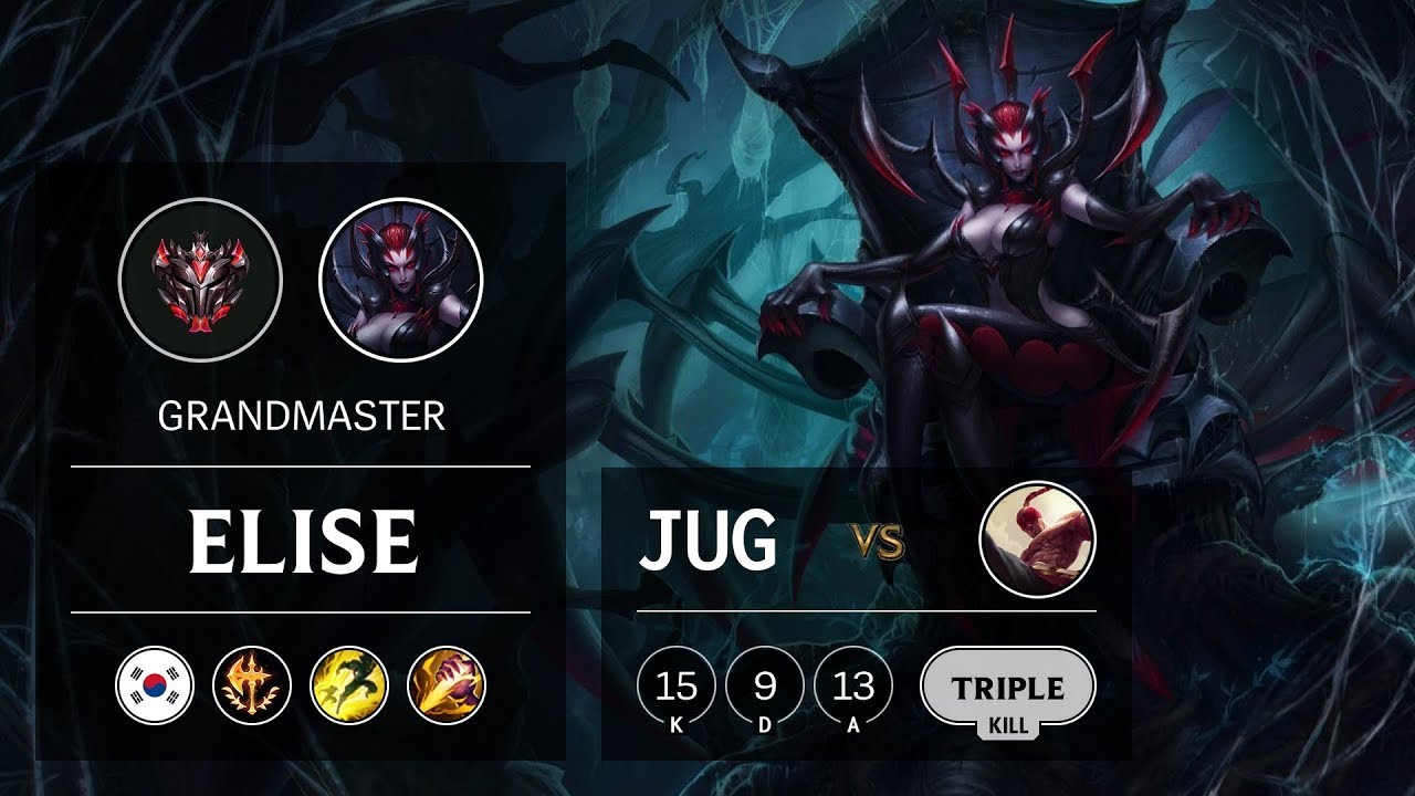 Elise Jungle vs Lee Sin - KR Grandmaster Patch 10.1