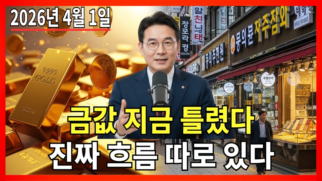 2026년 4월 1일 🇰🇷 한국 금값 오늘: 아침과 비교해 어떻게 변했을까? |금가격 |금투자 |경제 분석