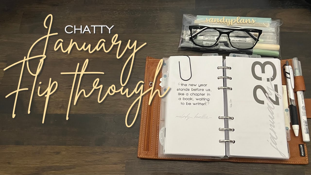 JANUARY FLIP THROUGH of my Moterm Personal Veg Tan Planner