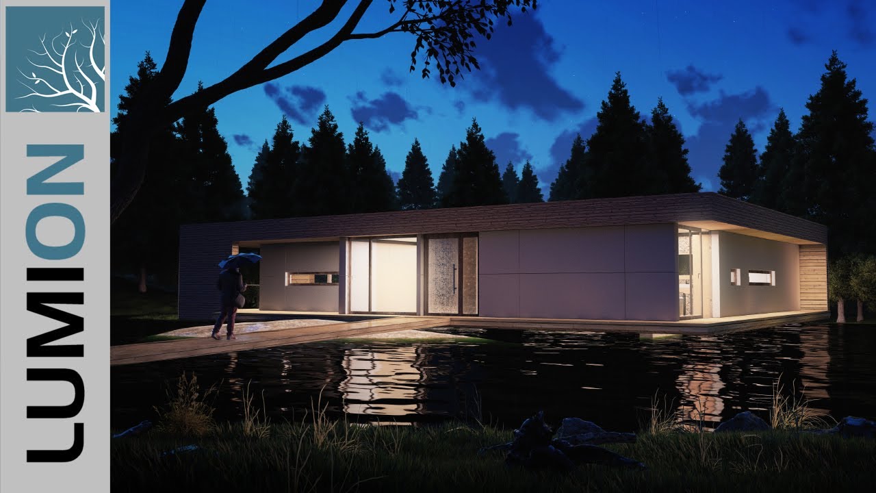 LUMION RENDERING LAKE HOUSE EXTERIOR #33