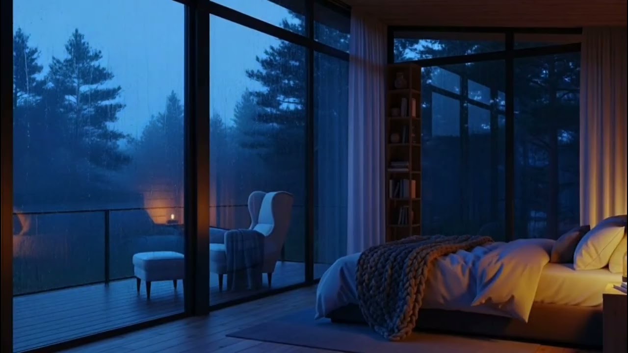 🌧️ Warm Cabin Rain Ambience | Turn It On & Enjoy the Calm