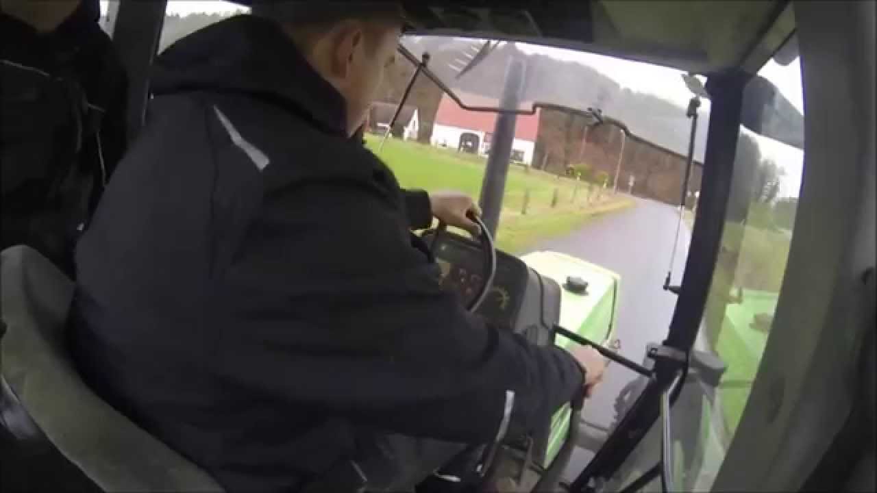 Deutz-Fahr Agrostar 6.61 | Kabinensicht beim Mistfahren 2015