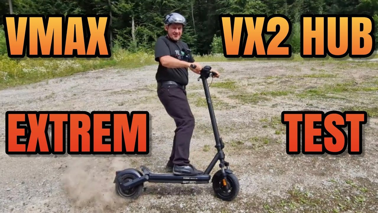 VMAX VX2 Hub Unboxing, Beschleunigung und Probefahrt, Steigung E-Scooter Zero Start