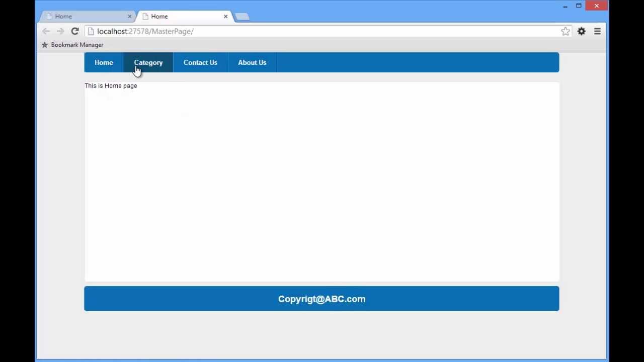 ASP.Net How to make Master Page
