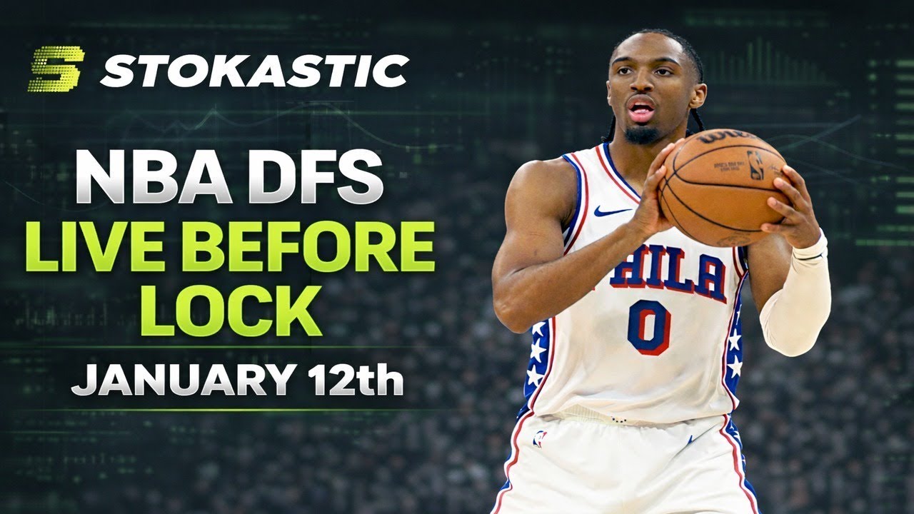 NBA DFS Live Before Lock (Monday 1/12/26) | DraftKings & FanDuel NBA Lineups