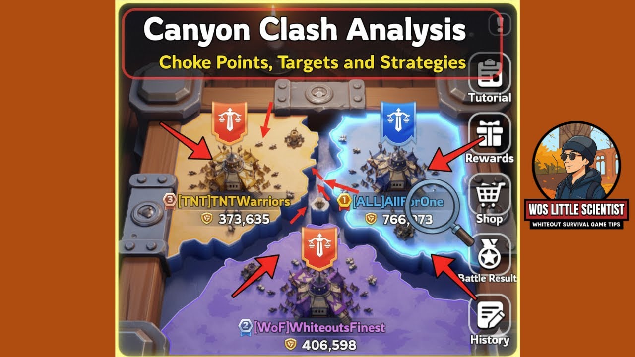 Canyon Clash Analysis : Choke Points, Target buildings and Strategic planning ☺️💙