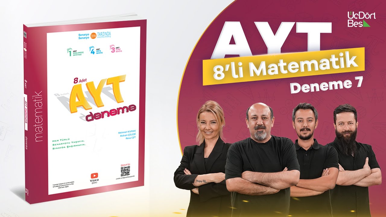 345 YAYINCILIK 8'Lİ AYT MATEMATİK DENEMESİ- 7