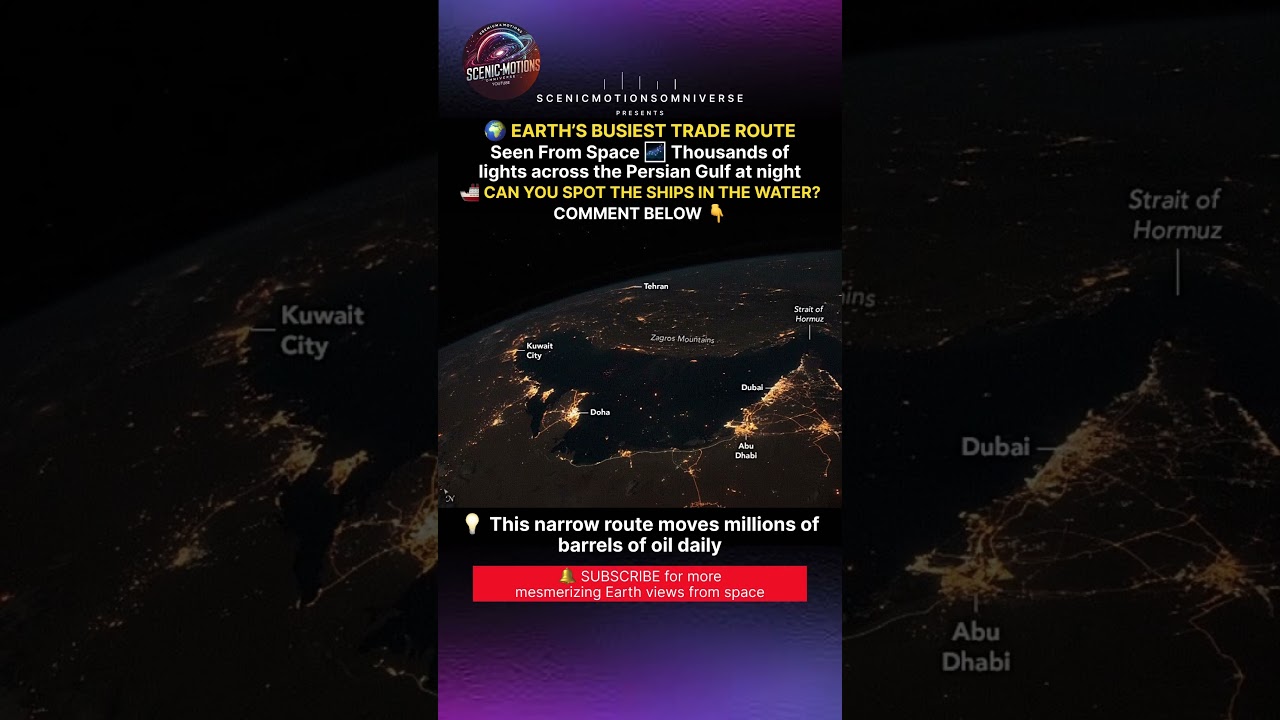 🌌 What Are These Lights in the Persian Gulf? Astronauts Captured This From Space