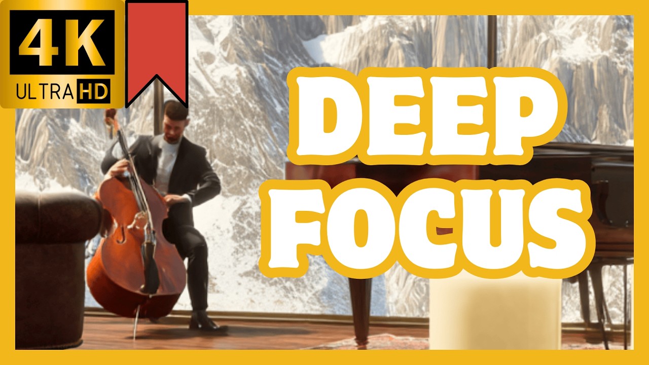 Relaxing Classical Focus Music 🎻 Deep Work Background for Study & Productivity (4K)