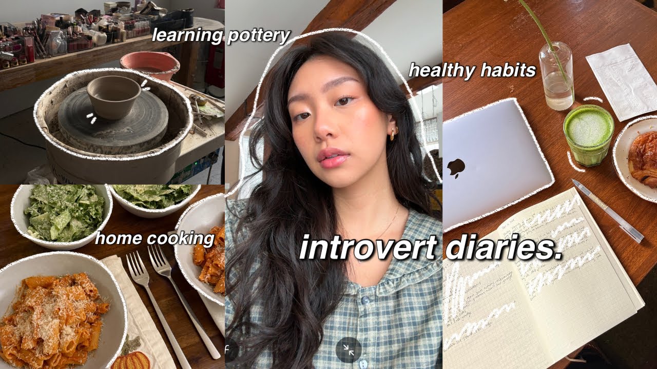 introvert diaries | cozy days in my life living alone, healthy habits, pottery session, home cooking