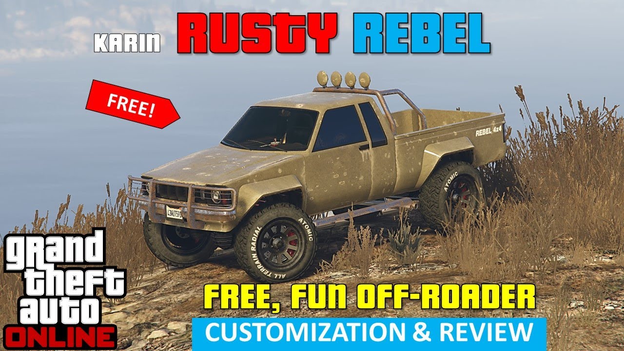 Karin Rusty Rebel (Toyota Hilux) Best Off-Road Customization and Review (GTA 5 Flippin Cars Ep. 18)