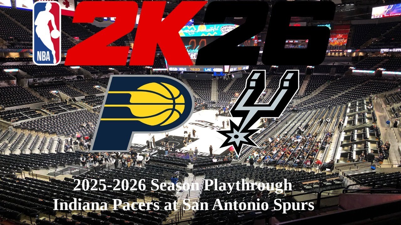 NBA2K26 | 2025-26 Season Playthrough | Indiana Pacers (37-33) at San Antonio Spurs (39-31) 03/21/26