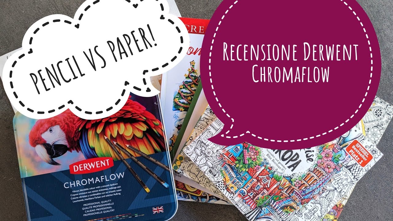 Recensione e pencil VS paper delle matite Derwent Chromaflow