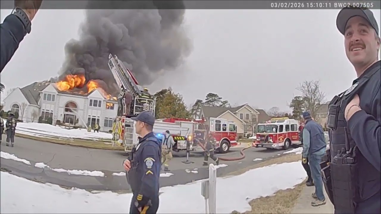 Police Save a Dog From A Burning Building | Body Camera | Egg Harbor, NJ