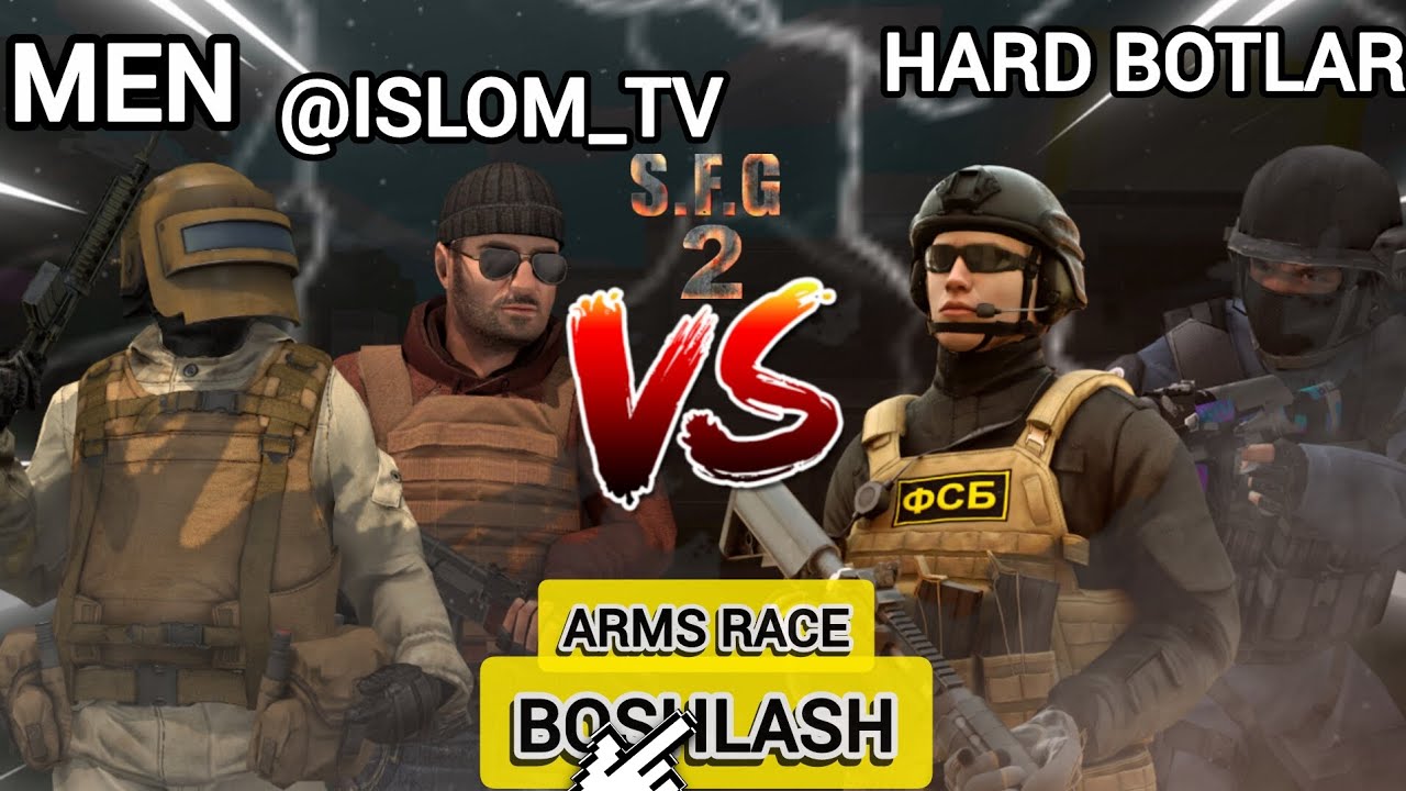 ISLOM DO'STIM BILAN HARD BOTLARGA QARSHI QUROL POYGA | SFG2 | OBUNA LIKE | 200 TA BO'LAYLIK |