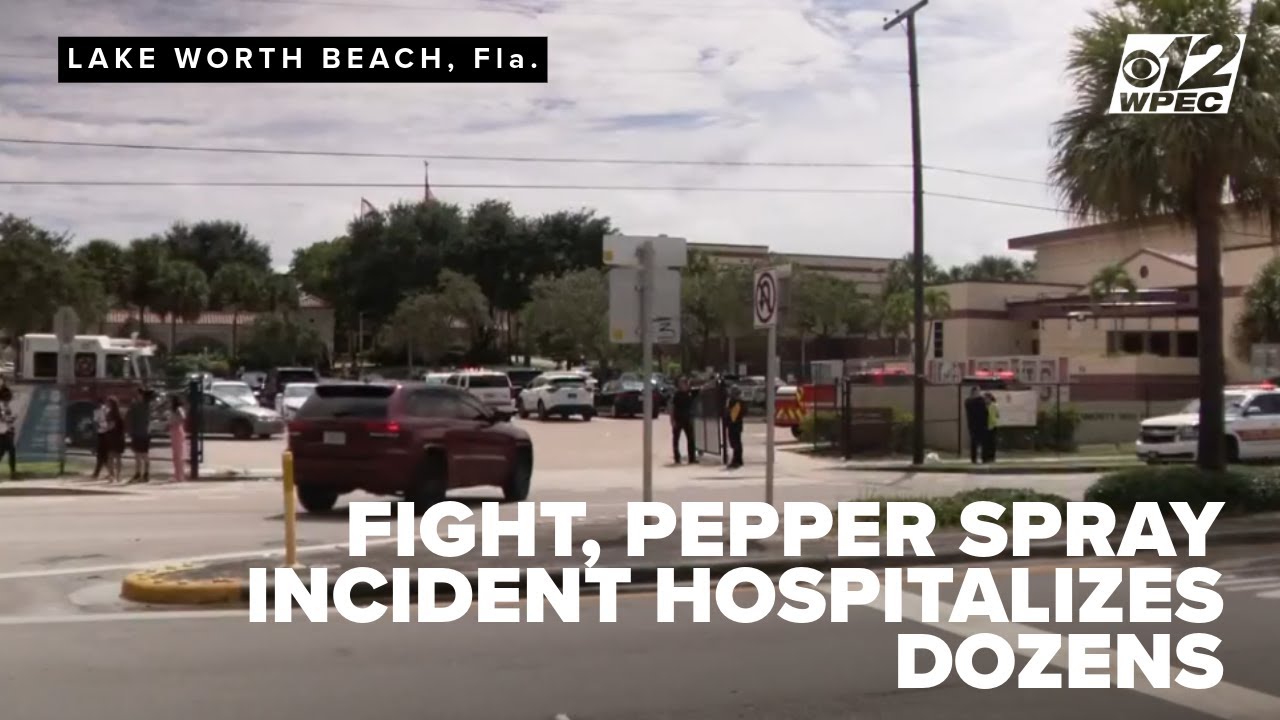 Fight and pepper spray incident at Lake Worth High sends dozens to hospitals
