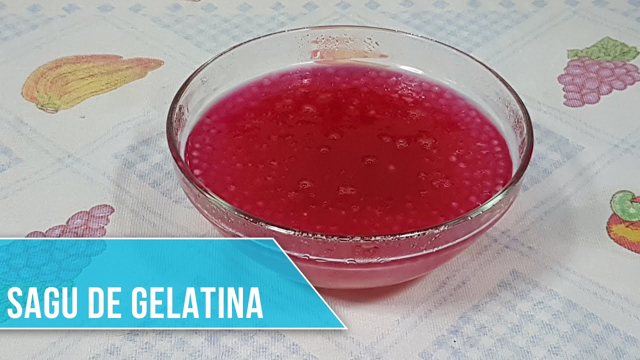 Sagu de Gelatina - Receita Dia a Dia - Sobremesa - Simples e Fácil - Delicioso - Sagu para Crianças