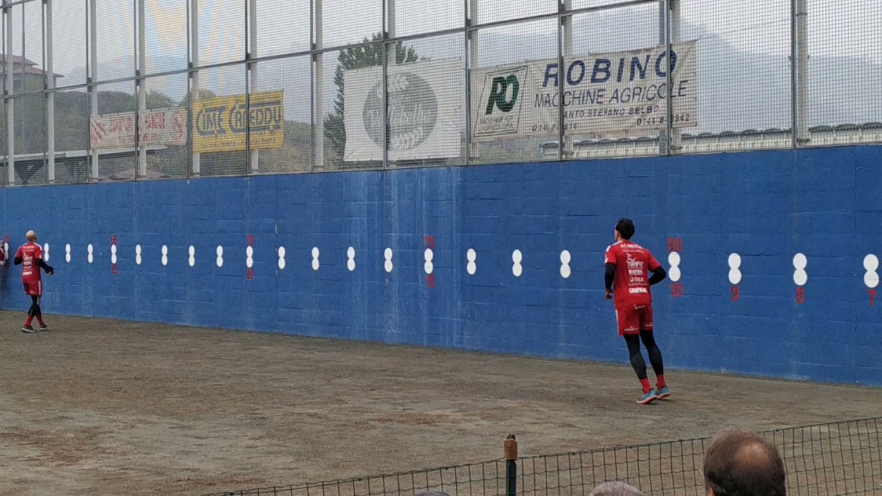 Pallapugno: clip finale Scudetto (spareggio) Alba-Cortemilia, a Santo Stefano Belbo