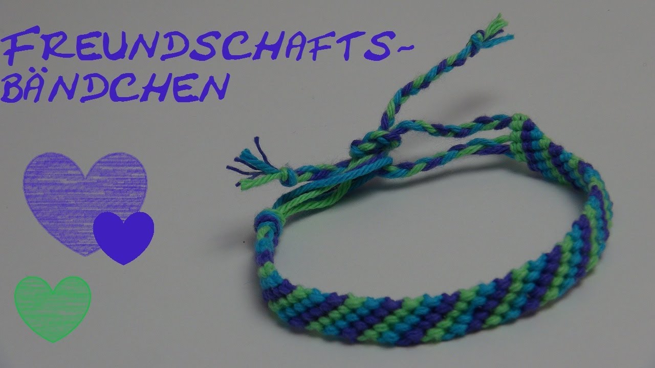 DIY: Armband/ Freundschaftsbändchen aus Baumwolle knüpfen