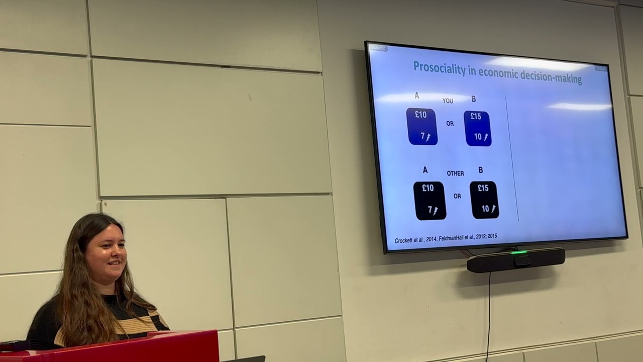 Dr Patricia Lockwood, University of Birmingham - Prosocial Learning & Motivation across the Lifespan
