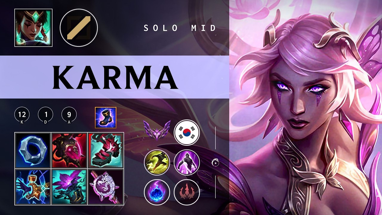 Karma Mid vs Yasuo - KR Master Patch 26.04