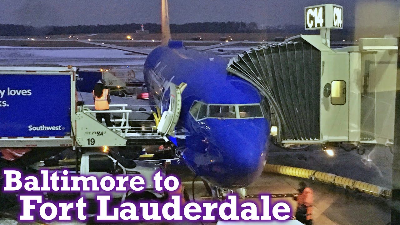 Full Flight: Southwest Airlines B737-800 Baltimore to Fort Lauderdale (BWI-FLL)