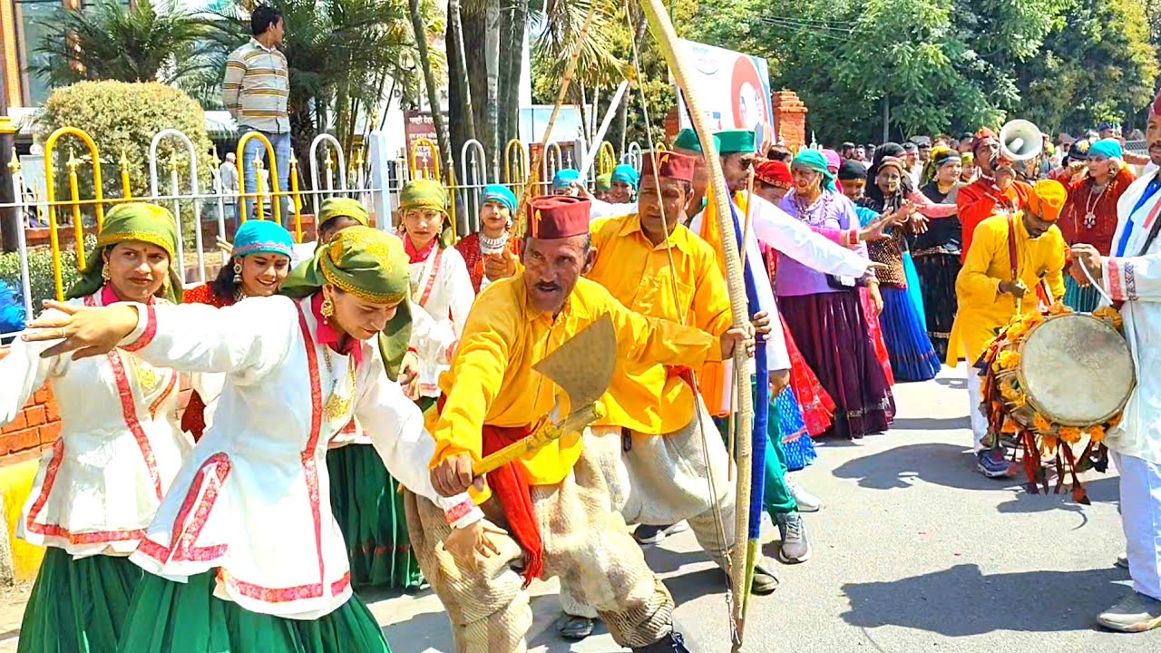 देहरादून में लगी जौनसारी हारूल नाटी।लोग देखते ही रह गए।dinesh chauhan silamu official। song। dance।