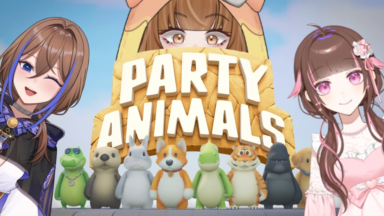 【Party Animals】w/@UeharaAikoCh. @IoriCh.伊織いおり They're gonna team up on me aren't they...