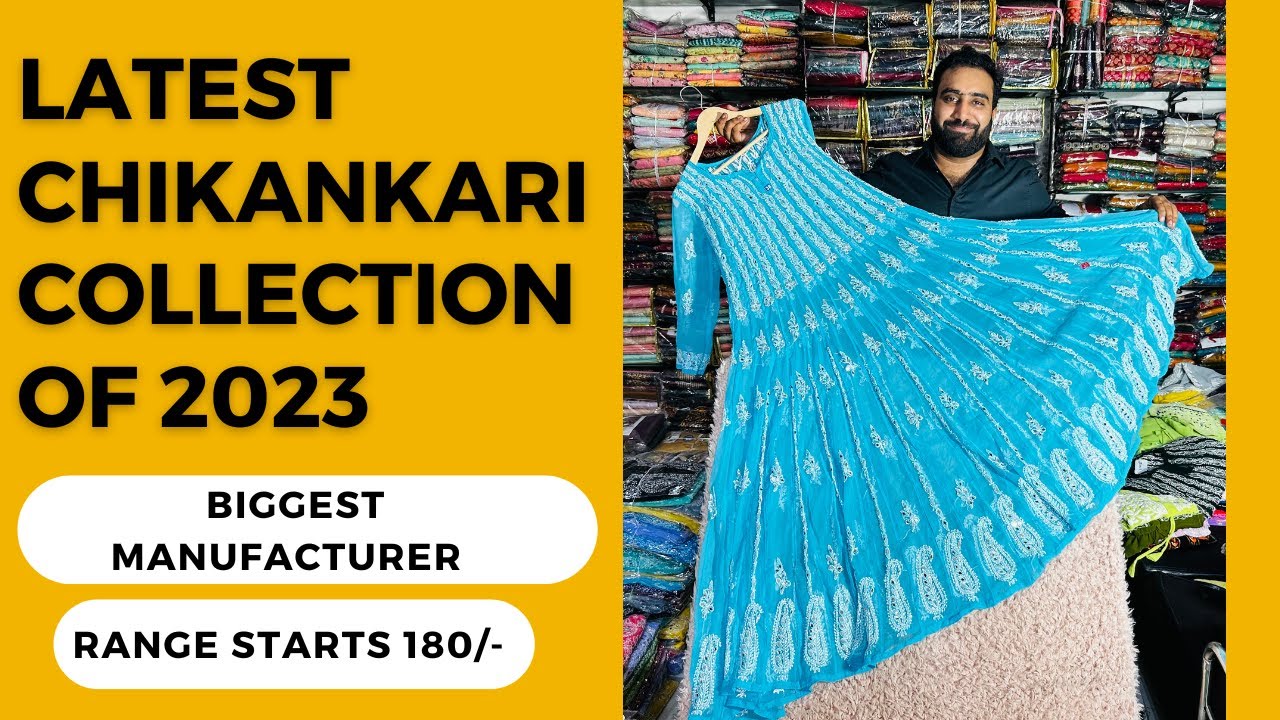 Latest 2023 Lucknowi Chikankari Collection at Factory Prices #chikankariembroidery #kurtifactory