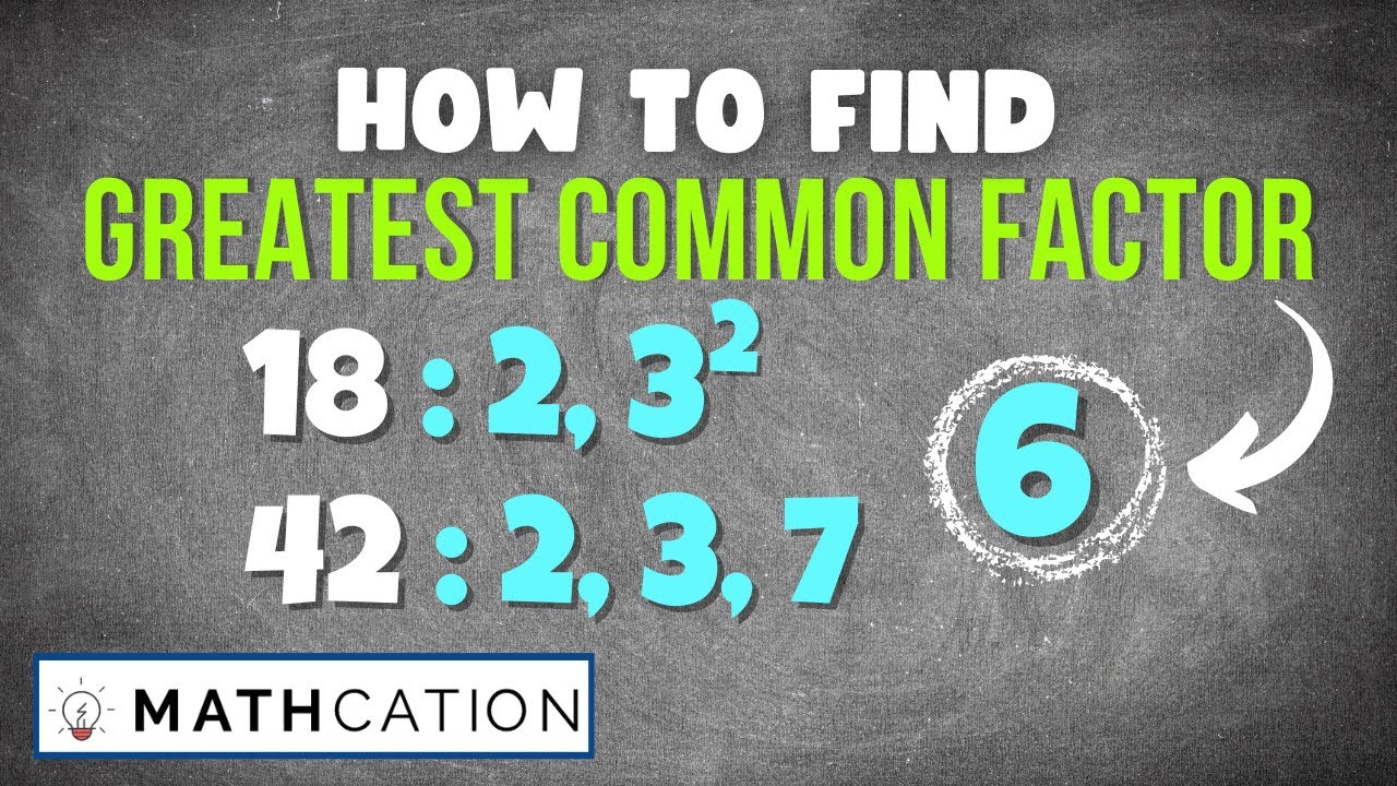 How to find Greatest Common Factor in 3 EASY steps (Avoid these common mistakes)